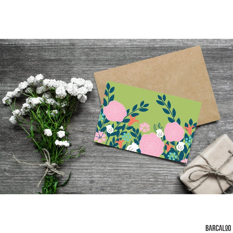 Barcaloo Blank Cards with Envelopes - 36 Pack 4 Inch x 6 Inch Blank Greeting Cards Assortment for All Occasions - Six Unique Flower Designs - Image 4